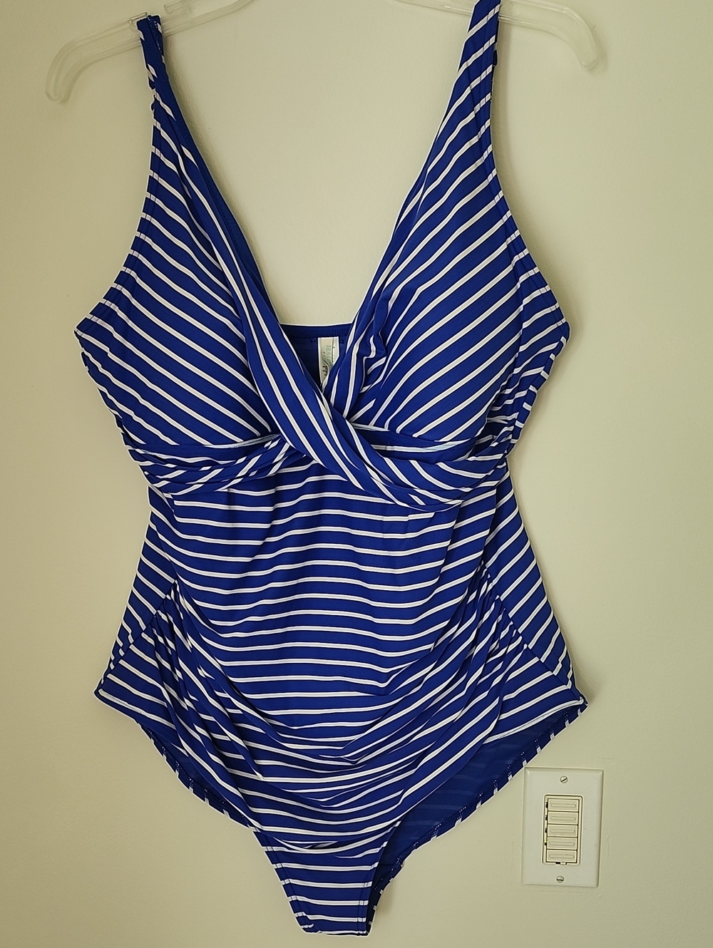 Sea Level Australia Swimsuit Cobalt Stripe 16 NEW